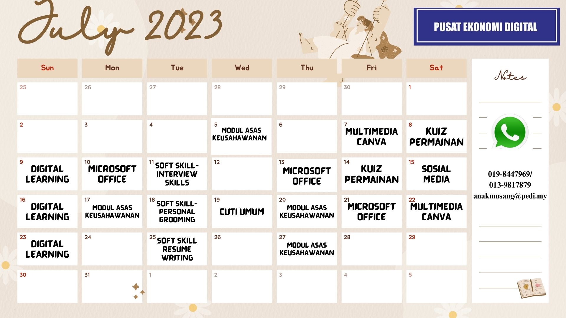 JADUAL JULY2023