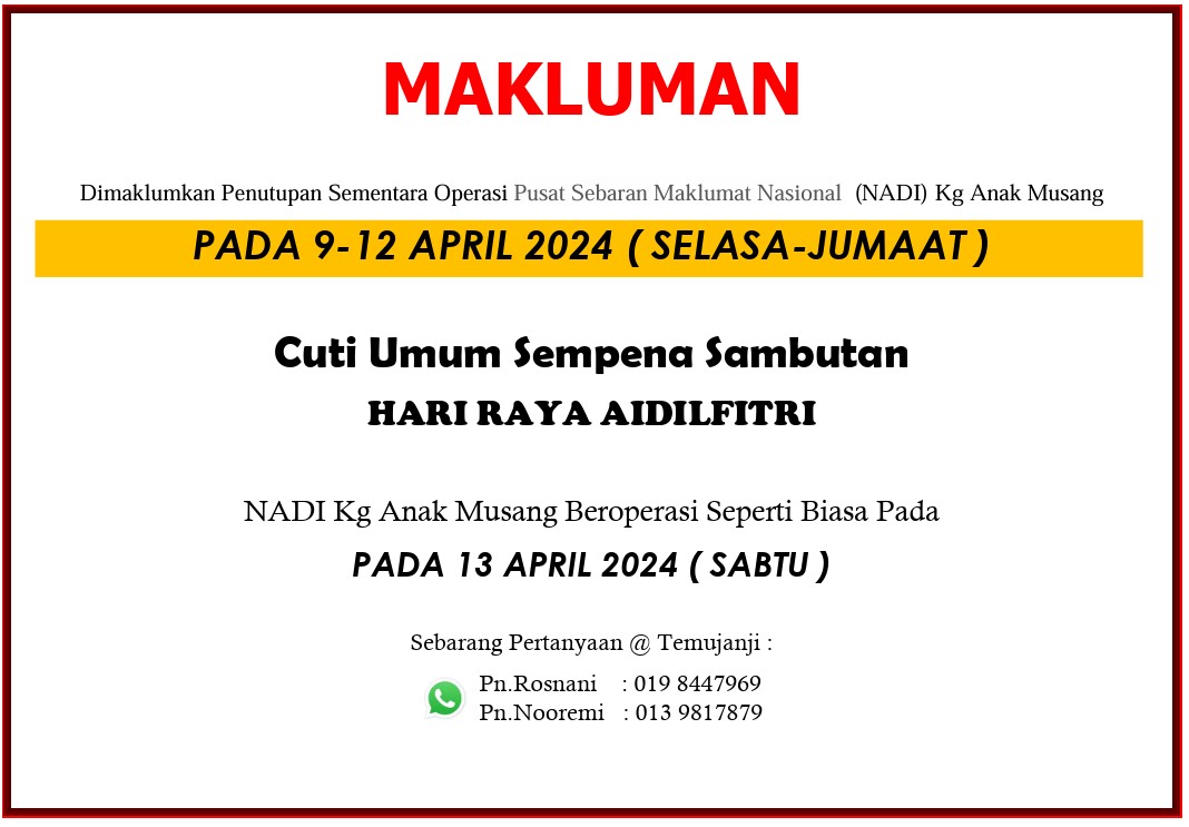 HARI RAYA AIDILFITRI 2024